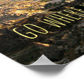 Ga waar je dromen je Inspirerend Poster brengen (Hoek)