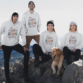 Ga waar je je het meest levendige berg voelt hoodie