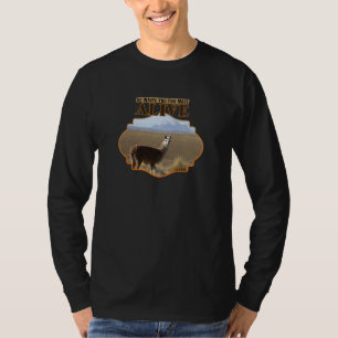 Ga waar je je het meest levendige Llama avonturier T-shirt
