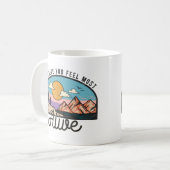 Ga waar je je het meeste leef voelt koffiemok (Voorkant links)