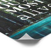 Ga waar je je het meeste voelt, live Forest Lake Q Poster (Hoek)