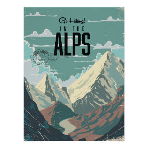 Ga wandelen in de Alpen Perfect Poster