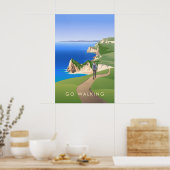 Ga Wandelen Reisposter Poster (Keuken)