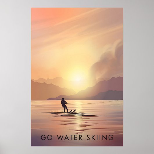 Ga Water Skeyen Reisposter Poster (Voorkant)