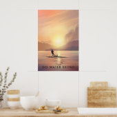 Ga Water Skeyen Reisposter Poster (Keuken)