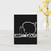 Ga weg...220 Sticker Kaart (Gele Bloem)