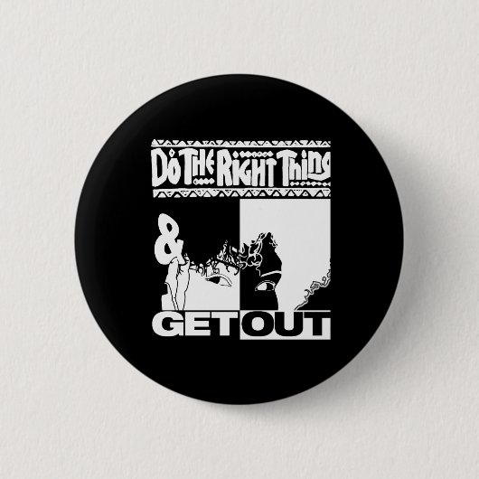 Ga weg...256 Sticker Ronde Button 5,7 Cm (Voorkant)