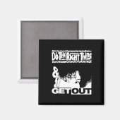 Ga weg...257 Sticker Magneet (Voorkant / Achterkant)