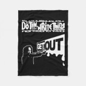 Ga weg...291 Sticker Fleece Deken (Voorkant)