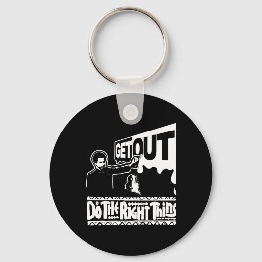 Ga weg...300 Sticker Sleutelhanger (Voorkant)