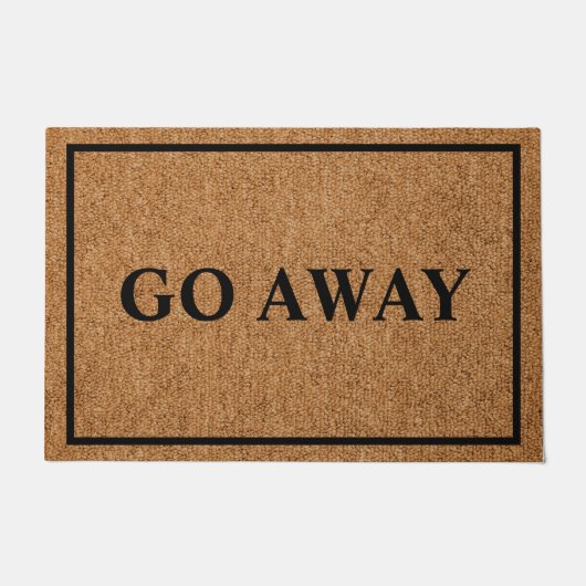 Ga weg Aangepaste Introvert Funny Doormat Deurmat (Voorkant)