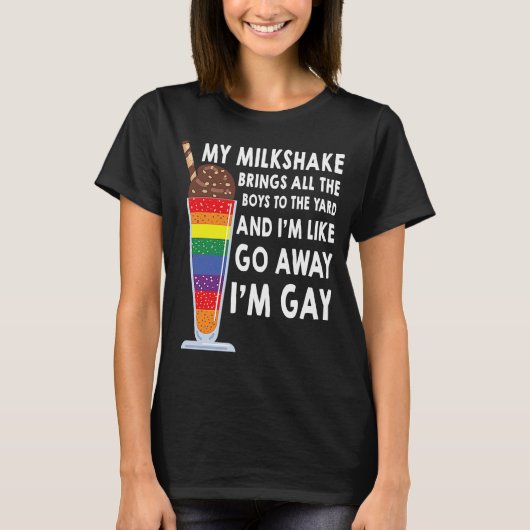 ga weg als ik homo ben t-shirt (Voorkant)