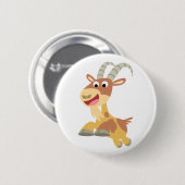Ga weg! Button Badge (schattige cartoon geit) (Voorkant /achterkant)