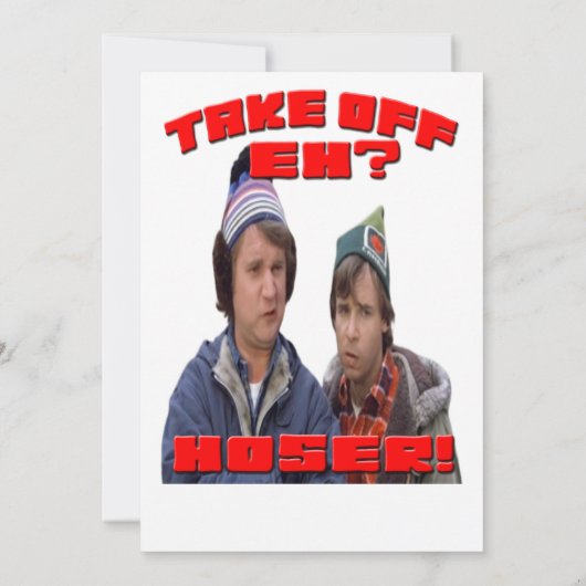 Ga weg, eh! Vreemd Brew Classic Design Kaart (Achterkant)