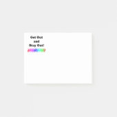 Ga weg en blijf uit! post-it® notes (Voorkant)