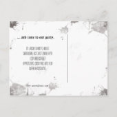 Ga weg. EVP Briefkaart Halloween Uitnodigen (Achterkant)