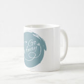 Ga weg Funny Typography Modern Arrow Minimalist Koffiemok (Voorkant rechts)