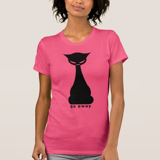 Ga Weg Gemene Kat T-shirt (Voorkant)