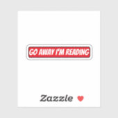 Ga weg, ik ben aan het lezen sticker (Vel)