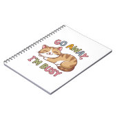 Ga weg, ik ben bezig notitieboek (Linkerzijde)