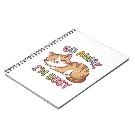 Ga weg, ik ben bezig notitieboek (Linkerzijde)