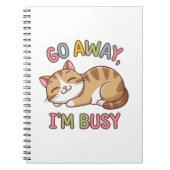 Ga weg, ik ben bezig notitieboek (Voorkant)