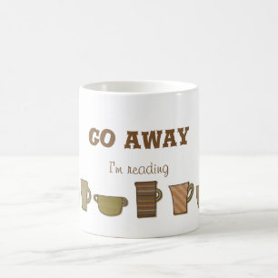 Ga weg Ik ben boeken aan het lezen Koffie Thee Mok
