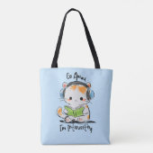Ga Weg, Ik Ben Een Introverterende Kat Tote Bag (Achterkant)