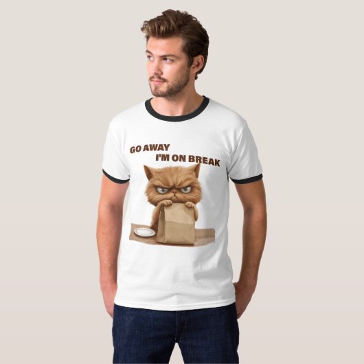 Ga Weg, Ik Ben Even Pauze T-shirt (Voorkant volledig)