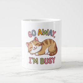 Ga weg, ik heb het druk grote koffiekop