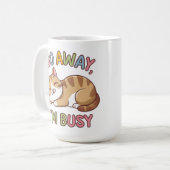 Ga weg, ik heb het druk koffiemok (Voorkant links)
