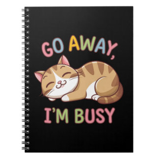 Ga weg, ik heb het druk notitieboek