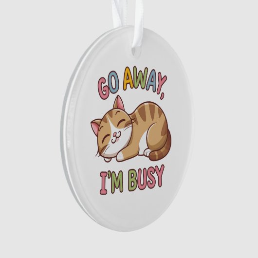 Ga weg, ik heb het druk ornament (voorkant)