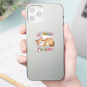 Ga weg, ik heb het druk sticker (Telefoon)