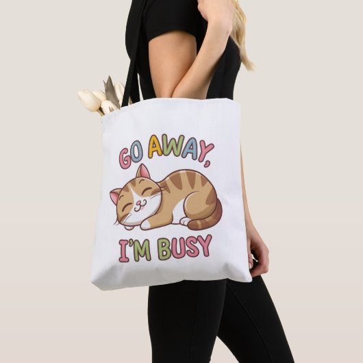 Ga weg, ik heb het druk tote bag (Dichtbij)