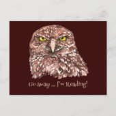 Ga weg, ik lees een leuke quote voor boekenliefheb briefkaart (Voorkant)