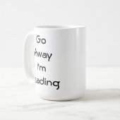 Ga weg, ik lees. koffiemok (Voorkant links)