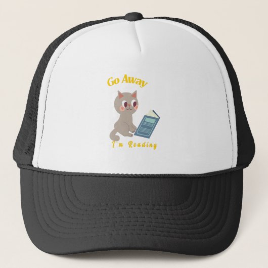 Ga weg, ik lees. trucker pet (Voorkant)