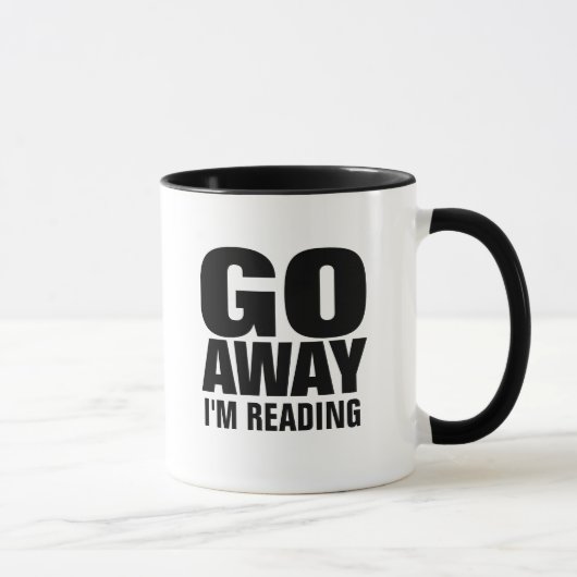 Ga weg, ik leest Funny Coffee Mugs. Mok (Rechts)