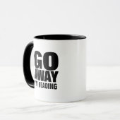 Ga weg, ik leest Funny Coffee Mugs. Mok (Voorkant links)