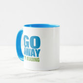 Ga weg, ik leest Funny Coffee Mugs. Mok (Voorkant links)