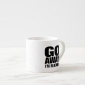 Ga weg, ik leest Funny. Espresso Kop (Voorkant rechts)