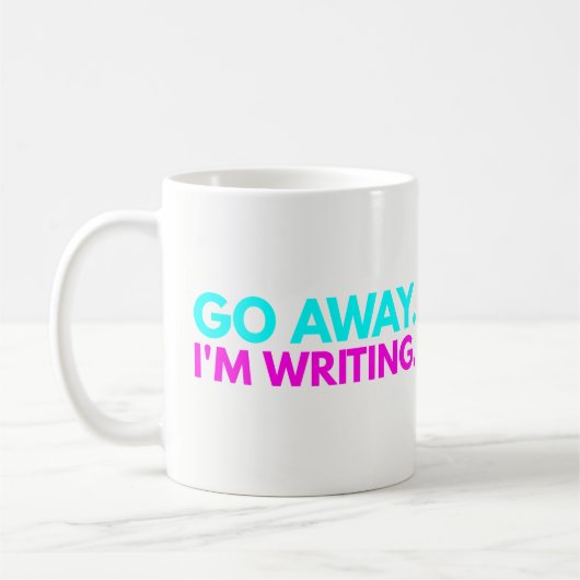 Ga weg. Ik schrijf. - Best Funny Gift for Writer Koffiemok (Links)