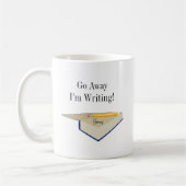 Ga weg Ik schrijf koffie-Mok Koffiemok (Links)