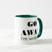 Ga weg, ik schrijf mok (Voorkant rechts)