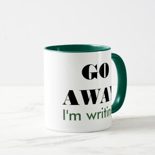 Ga weg, ik schrijf mok (Voorkant rechts)