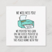 Ga weg Kaart voor collega of baas, Funny Going (Voorkant)