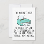 Ga weg Kaart voor collega of baas, Funny Going (Voorkant)