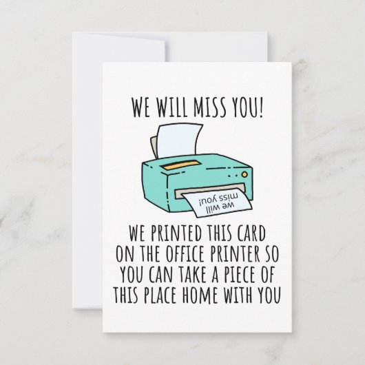 Ga weg Kaart voor collega of baas, Funny Going (Voorkant)