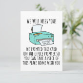 Ga weg Kaart voor collega of baas, Funny Going (Staand voorkant)